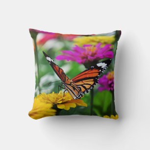 Schmetterling auf Blume - Kissen