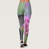 Schmetterling auf Blume Leggings (Rückseite)