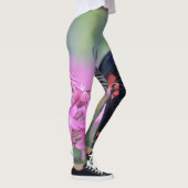 Schmetterling auf Blume Leggings (Rechts)