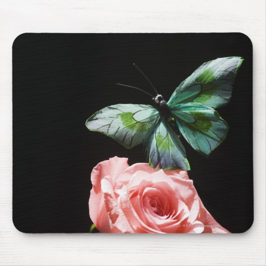 Schmetterling auf Blume Mousepad (Vorne)