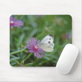 Schmetterling auf Blume Mousepad (Mit Mouse)