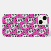 Schmetterling auf Blume Muster rosa Design Case-Mate iPhone Hülle (Rückseite (Horizontal))
