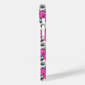 Schmetterling auf Blume Muster rosa Design Case-Mate iPhone Hülle (Rückseite / Links)
