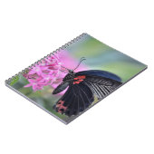 Schmetterling auf Blume Notizblock (Linke Seite)