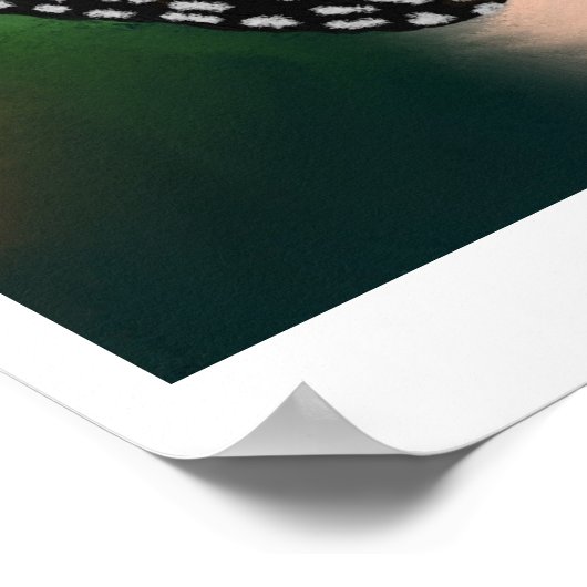 Schmetterling auf Blume Poster (Ecke)