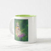Schmetterling auf Blume Tasse (Vorderseite Links)