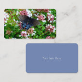 Schmetterling auf Blume-Visitenkarten Visitenkarte (Vorne/Hinten)