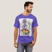 Schmetterling auf Blüte  1  T-Shirt (Vorne ganz)