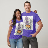 Schmetterling auf Blüte  1  T-Shirt (Unisex)