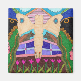 Schmetterling - Auf dem Bauernhof Magnet