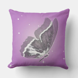 Schmetterling auf dem Lilac-Platz-Kissen Kissen