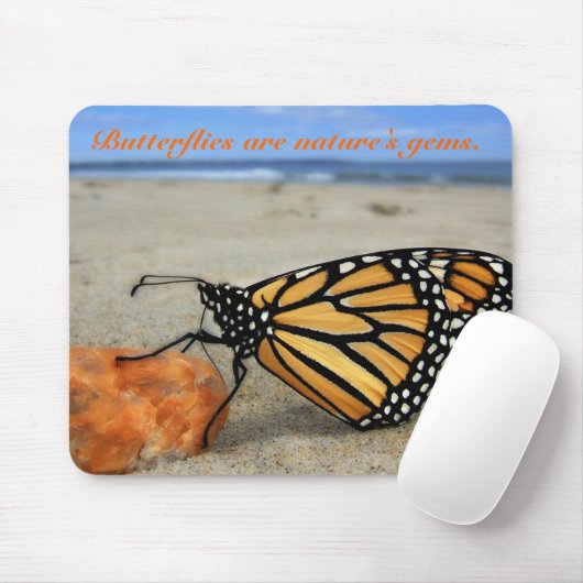 Schmetterling auf dem Strand durch TDGallery Mousepad (Mit Mouse)
