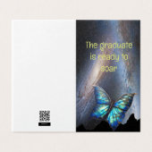 Schmetterling auf dem Weg zu den Sternen (Außenseite Aufgefaltet)