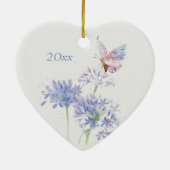 Schmetterling auf den Gartenanlagen und Blume Fris Keramik Ornament (Hinten)