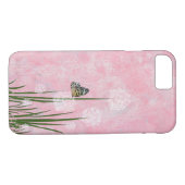 Schmetterling auf der Blume Case-Mate iPhone Hülle (Rückseite (Horizontal))