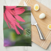 Schmetterling auf der Blume Küchentuch (Viertel Falte)