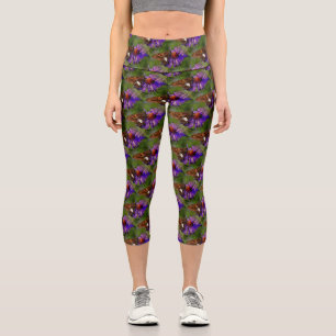 Schmetterling auf der Blume Naturkunst Capri Leggings