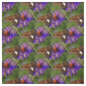 Schmetterling auf der Blume Naturkunst Stoff (Muster)