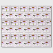 Schmetterling auf der Kone-Blume Geschenkpapier (Flach)