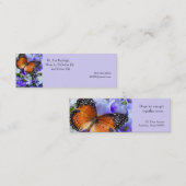 Schmetterling auf der Mama von Primatenfedern Mini Visitenkarte (Vorne/Hinten)