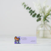 Schmetterling auf der Mama von Primatenfedern Mini Visitenkarte (Stehend Vorderseite)
