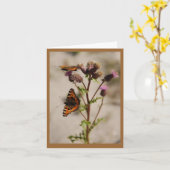 Schmetterling auf der Pflanze Karte (Gelbe Blume)