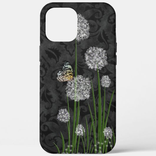 Schmetterling auf der Puff-Blume Case-Mate iPhone Hülle (Rückseite)