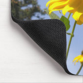 Schmetterling auf der Sonnenblumenmaus Mousepad (Ecke)