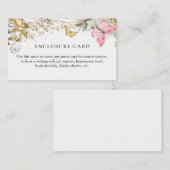 Schmetterling auf der Way-Boho-Abschlusskarte Begleitkarte (Vorne/Hinten)