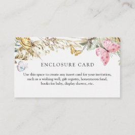 Schmetterling auf der Way-Boho-Abschlusskarte Begleitkarte