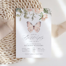 Schmetterling auf der "Way Pink Floral Girl" Babyd