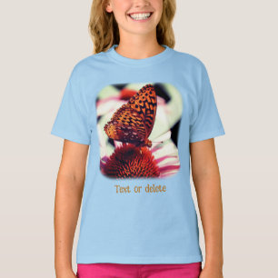 Schmetterling auf Echinacea-Blume Natur  T-Shirt