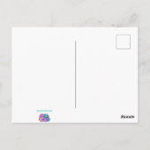 Schmetterling auf einem Almond-Blossom-Baum Postkarte (Rückseite)