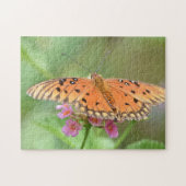 Schmetterling auf einer Blume in einem Park Puzzle (Horizontal)