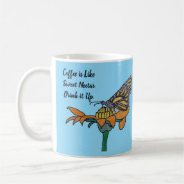 Schmetterling auf einer Blume - Kaffee wie süßer N Kaffeetasse