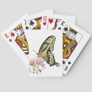 Schmetterling auf einer Blume Spielkarten