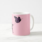 Schmetterling auf einer Leine Kaffeetasse (VorderseiteRechts)