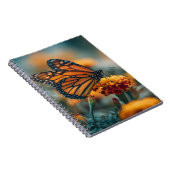 Schmetterling auf einer Ringelblume Notizblock (Rechte Seite)