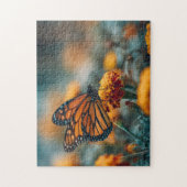 Schmetterling auf einer Ringelblume Puzzle (Vertikal)