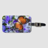 Schmetterling auf Feenprirosen Gepäckanhänger (Vorderseite (Horizontal))