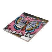 Schmetterling auf Film Fliese (Seite)