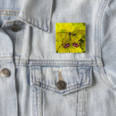 Schmetterling auf Gelb Button (Beispiel)