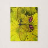 Schmetterling auf Gelb Puzzle (Vertikal)