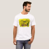 Schmetterling auf Gelb T-Shirt (Vorne ganz)