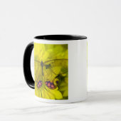 Schmetterling auf Gelb Tasse (Vorderseite Links)