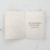 Schmetterling auf gelbem Labrador Retriever Karte (Innenseite)