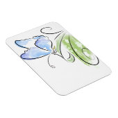 Schmetterling auf Gras über dem Feld der Blume Magnet (Rechte Seite)