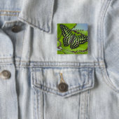 Schmetterling auf Grün Button (Beispiel)