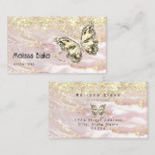 Schmetterling auf Imitaten Goldfunkel Visitenkarte (Vorne/Hinten)