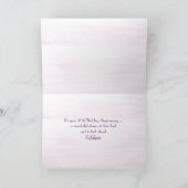 Schmetterling auf Kone Blume 70 Jubiläumskarte Karte (Innenseite)